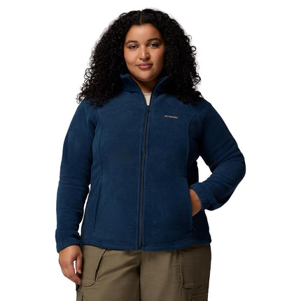 Columbia Women's Benton Springs Full Zip - Petite Fleece Jacket, Columbia Navy, XS Petite UK