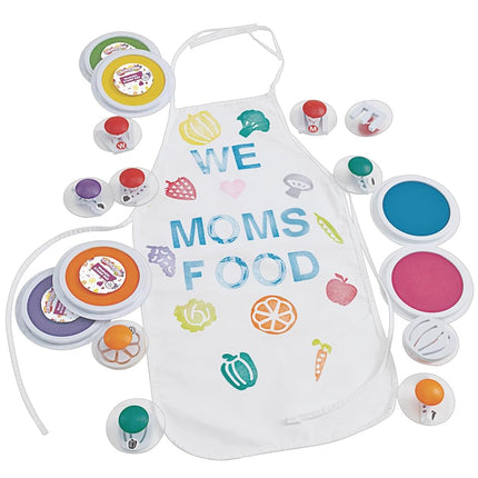 Colorations Blank Canvas Aprons - Set of 12 (Item # DECAPRON)