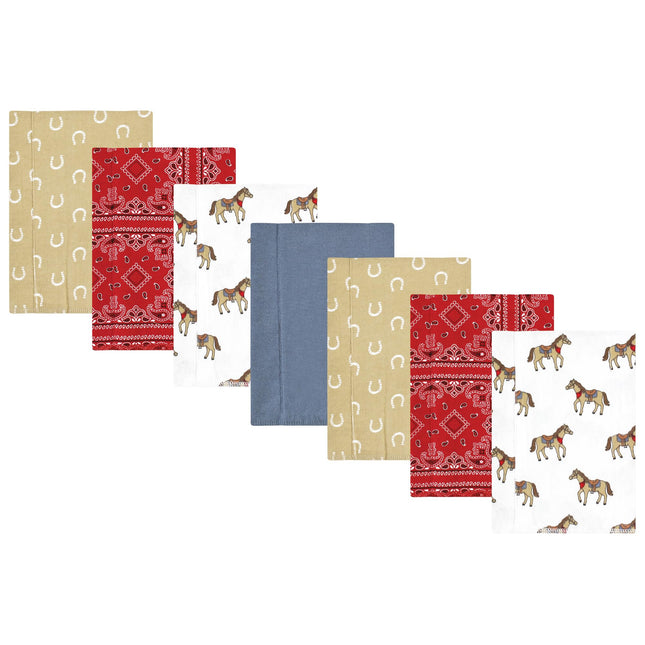 Hudson Baby Unisex Baby Cotton Flannel Burp Cloths