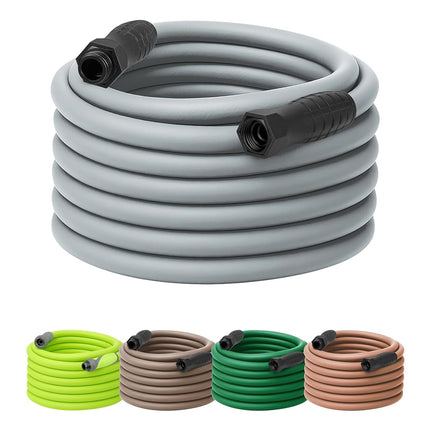 Colors HFZC575GYS-E SwivelGrip Garden Hose, 5/8" x 75', 3/4"-11 1/2 GHT Fittings, Grey, Slate Gray
