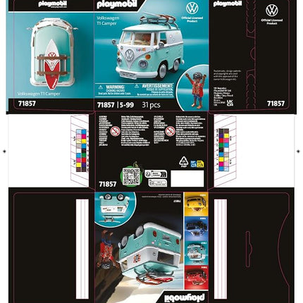 Playmobil | Collector Cars | Volkswagen T1 Camper | Model car for adults & children | With stickers for personalization | Gift for car fans & collectors | Detailed design | 71857