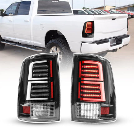 I1MOTOR Full LED Tail Lights for 2009-2018 Dodge Ram 1500 2500 3500 Taillights Car Rear Sequential DRL Turn Signal Light Automotive Brake Lamps Assembly Replacement Driver & Passenger Side