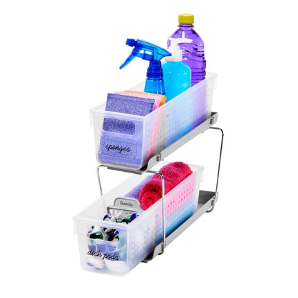 madesmart Mini 2-Tier Organizer, Multi-Purpose Sli