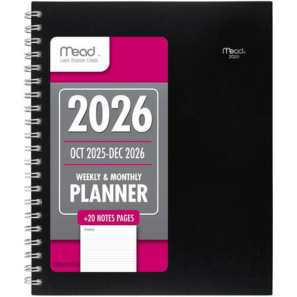 Mead 2026 Planner, Weekly & Monthly, 15-Month, 8-1