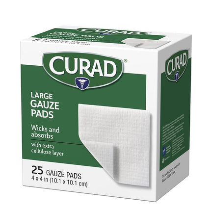 Curad Pro-Gauze Sterile Pads, 4" x, 4", 25ct