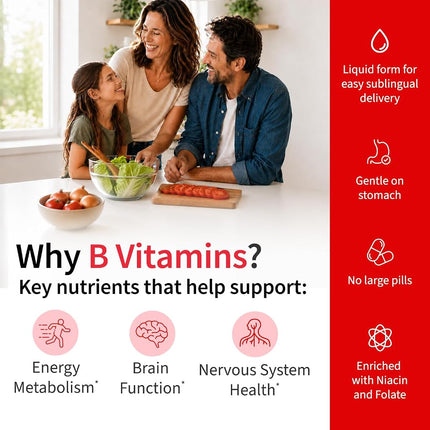 (2 Pack) Vitamin B12 and B6 Liquid Drops, B12 Sublingual Vitamin B Complex - B 12 Vitamin 5000mcg - B12 Methylcobalamin for Energy, Brain, and Heart Support with 27,200 mcg, Raspberry, 80 Servings