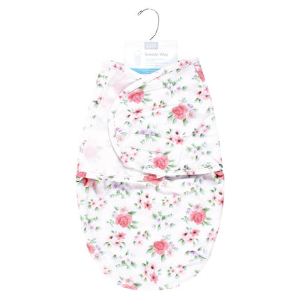 Manta Envolvente de Felpa de Piel Sintética para Bebé Niña Hudson Baby, Diseño Floral Vintage, 0-3 Meses