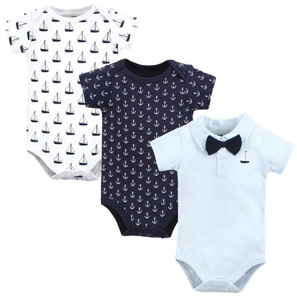 Hudson Baby Bébés Unisexe Coton Bodys, Polo Bateau, 6-9 Mois, Polo Bateau, 6-9 Mois