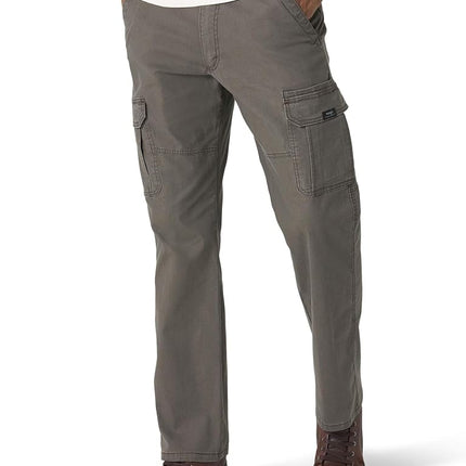 Wrangler Authentics Men's Relaxed Fit Stretch Cargo Pant Casual, Olive Drab, 40W x 29L