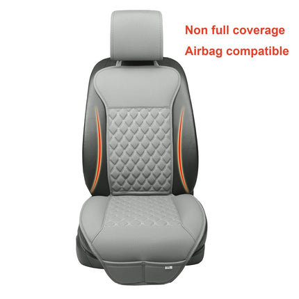 Black Panther Car Seat Cover, Luxury Car Seat Protector,Universal Anti-Slip Driver Seat Cover with Backrest, Diamond Pattern Embroidery (1Piece,Gray)