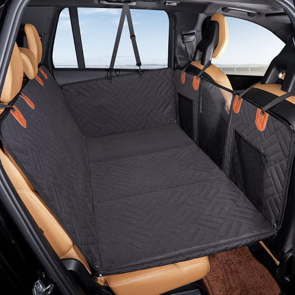 YJGF Back Seat Extender for Dogs,Dog Car Cover Bed Inflatable Camping Air Mattress,Dog Hammock Travel Bed,Non Mattress SUV Truck (Black) YJGF-1