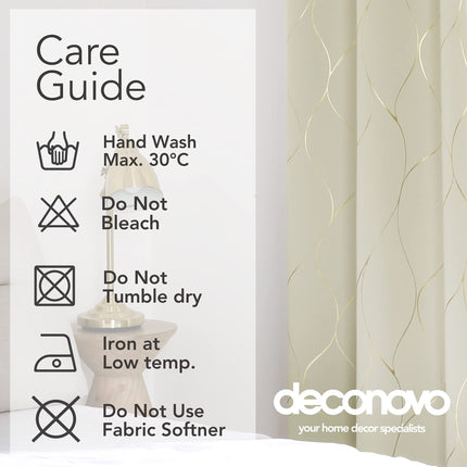 Deconovo Wave Printed Thermal Insulated Blackout Curtains Room Darkening Energy Efficient Panel Grommet Drapes for Boys' Room 52W x 96L Inch 2 Panels Navy Blue