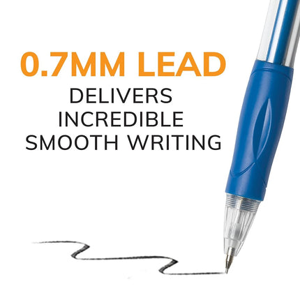 Bic MV711-BK Velocity Original Mechanical Pencil, Medium Point (0.7mm), 12-Count