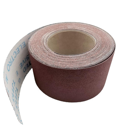 180 Grit Sandpaper Roll, 3 Inch x 49 Feet Emery Cloth Roll Aluminum Oxide Abrasive Paper Roll Continuous Sandpaper for Metalworking, Woodworker, Furniture Repair, Sanding Automotive Plumbing