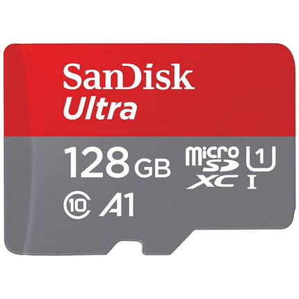 SanDisk 128GB Ultra microSDXC card + SD adapter, M