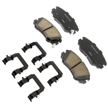 ACDelco Professional 17D1421CHF1 Ceramic Front Disc Brake Pad Kit with Clips