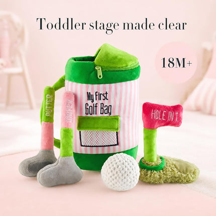 Pink Golf Plush Set