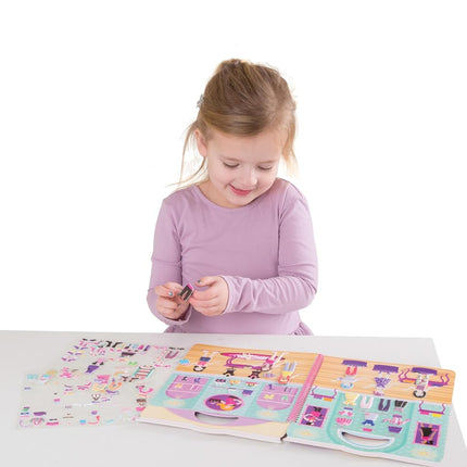 Melissa & Doug Puffy Sticker Activity Book: Day of Glamour - 196 Reusable Stickers