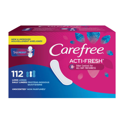 Carefree Acti-Fresh Body Shaped Panty Liners, Flex