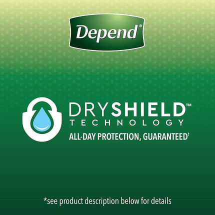 Depend FIT-FLEX Incontinence Underwear for Women, Maximum Absorbency, L, Tan 17 count(pack of 2)