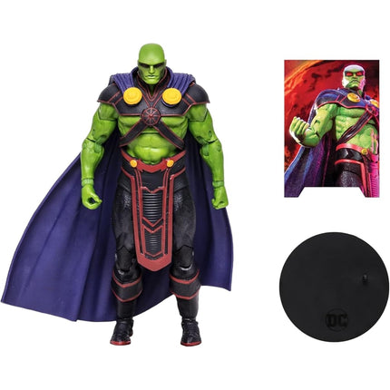 McFarlane Toys, DC Multiverse Martian Manhunter 7-inch Action Figure with 22 Moving Parts, Collectible DC Rebirth Figure with Unique Collector Character Card – Ages 12+