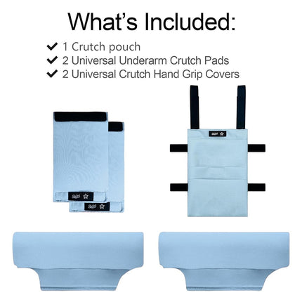 SPRING SEAON Crutches Padding and Hand Grips & Crutch Bag Pouch (5 PCS)
