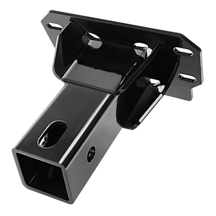 Receptor de enganche ALMULOO de 2 pulgadas compatible con Polaris Ranger XP Kinetic Crew 1000 EPS UTV 2018-2024 Enganche delantero de acero de servicio pesado