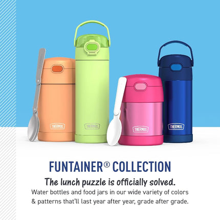 Thermos FUNTAINER 10 Ounce Stainless Steel Vacuum Insulated Kids Food Jar with Spoon, Baby Shark