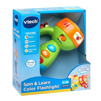 VTech Spin & Learn Color Flashlight - Green (English Version)