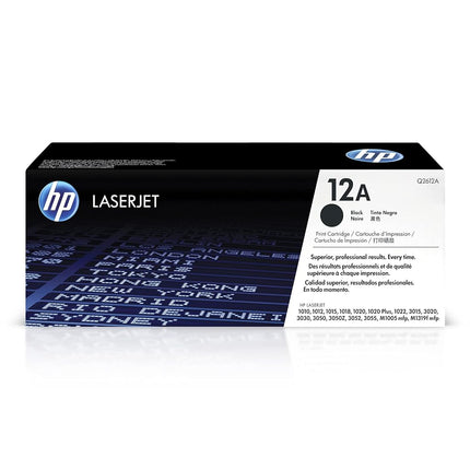 HP Q2612A 12A Original LaserJet Toner Cartridge, B