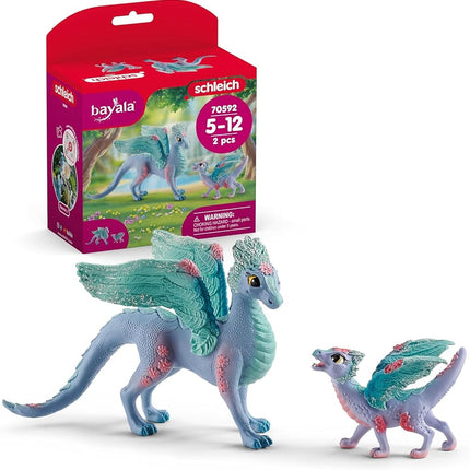 Schleich Bayala - 2Pc Flower Dragon And Baby Toy F