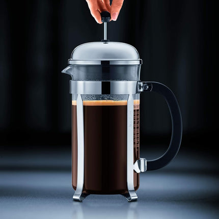 Bodum Chambord 8-Cup Coffee Maker, 34-Ounce, Matte Chrome