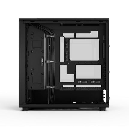 Fractal Design North XL Momentum Black - Glass Side Panel - Genuine Blackened Oak Wood Front - High Airflow PC Gaming Case - Three powerful 140mm Momentum Fans Included - ATX/E-ATX Support