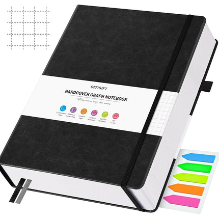 OFFIGIFT Graph Paper Notebook, 312 Numbered Pages 