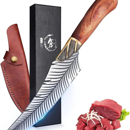 Dream Reach Feather Viking Boning Knife, 6 Inch Pr