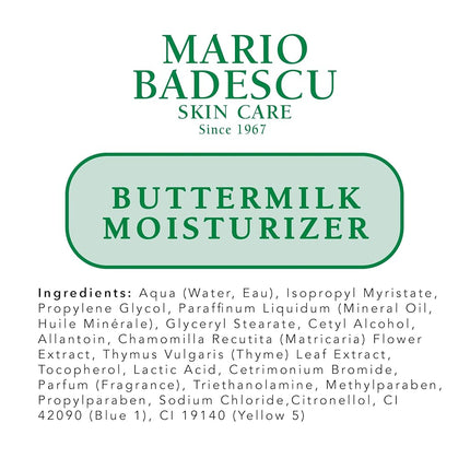 Mario Badescu Skin Care Buttermilk Moisturizer, 59ml