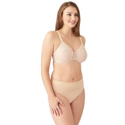 Wacoal Women's Visual Effects Underwired Minimiser Bra, Sand, 36C
