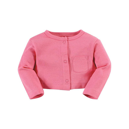 Conjunto de vestido y cárdigan de algodón para bebé niña Hudson Baby, Cute-a-saurus, 9-12 meses