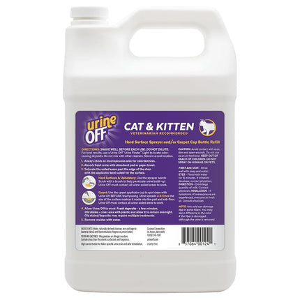 Urine Off Cat and Kitten Odour and Stain Remover 3.78 Litre Refill