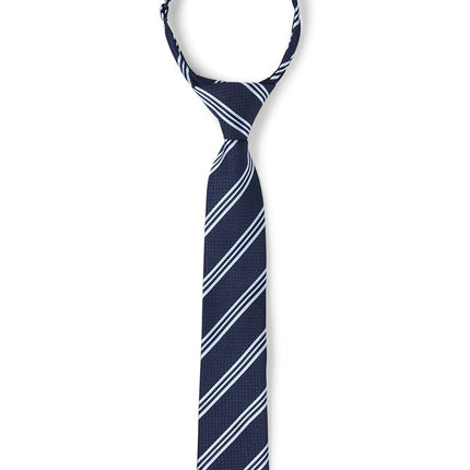 Gymboree boys Gymboree Boys Pre-tied Adjustable Necktie, Black Stripe, 6-8