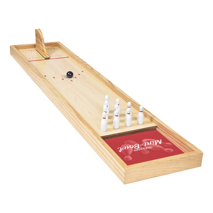 GoSports Mini Wooden Tabletop Bowling Game Set for
