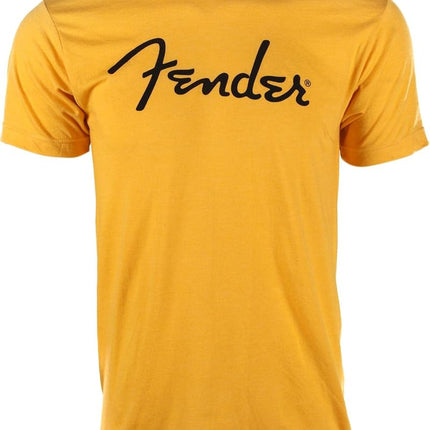 Fender Spaghetti Logo T-Shirt, Yellow, XL-XXL