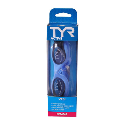 Lunettes TYR Vesi Femme, Fumé/Bleu, Taille Unique