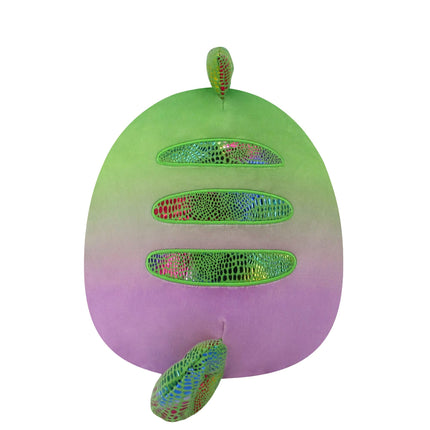Squishmallows Original FlipAMallows 12-Inch Flippable Denton Green Chameleon and Heather Teal Dragonfly - Medium-Sized Ultrasoft Official Jazwares Plush
