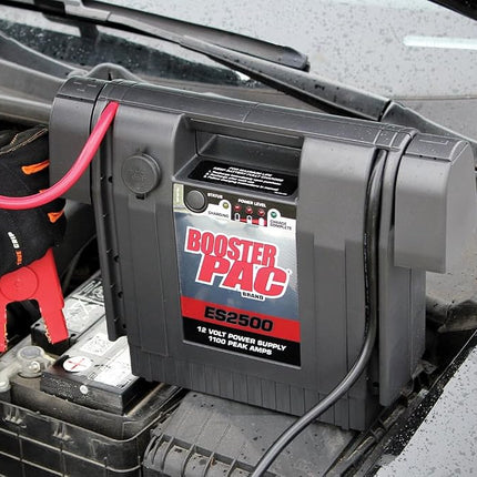 Clore Automotive Booster PAC ES2500 1100 Peak Amp 12V Jump Starter, 900 Amps