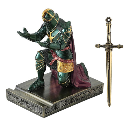 Knight Pen Holder Desk Organizer Office Decor Lett