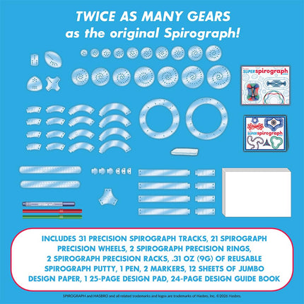 Kahootz Plastic Spirograph Super Kit 75 PCS Model