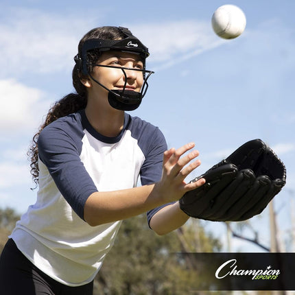 Champion Sports FMYBL Softball Fielder's Face Mask, Blue