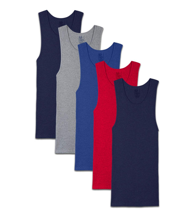 Fruit of the Loom Men's A-Shirt Multipack, 5 Pack 