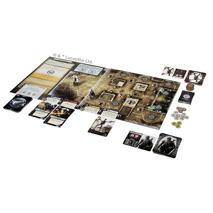 Unexpected Games Star Wars: The Mandalorian Adventures Board Game - Cooperative Missions Inspired by Season 1! Strategy Game for Kids and Adults, Ages 12+, 1-4 Players, 30-60 Minutes